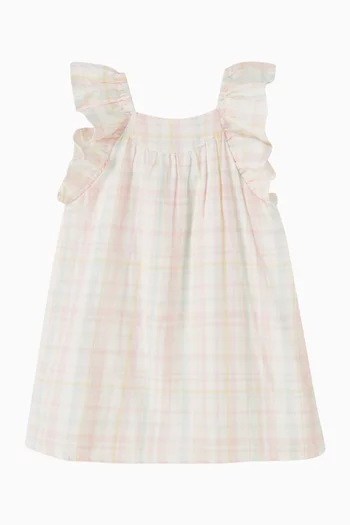 Madelyn Check Dress in Cotton