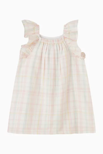 Madelyn Check Dress in Cotton