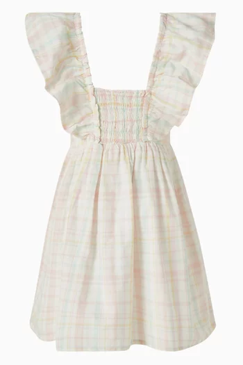 Madelyn Check Dress in Cotton
