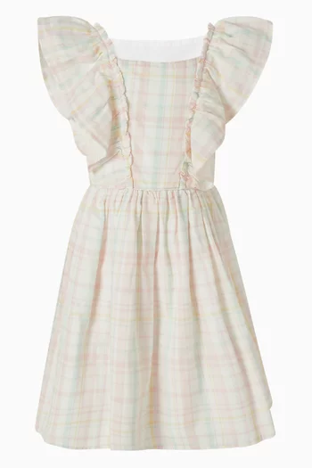 Madelyn Check Dress in Cotton