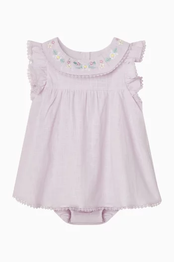 Madelyn Overlay Dress in Cotton