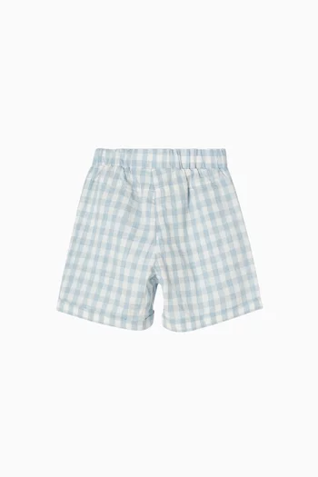 Axel Check Shorts in cotton