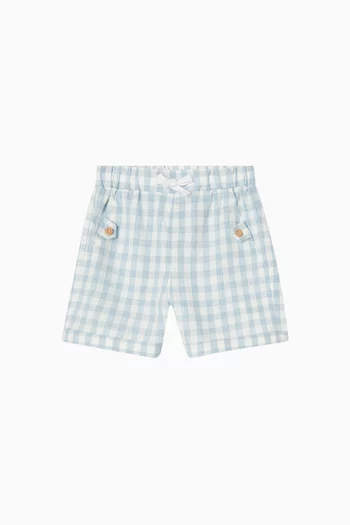 Axel Check Shorts in cotton