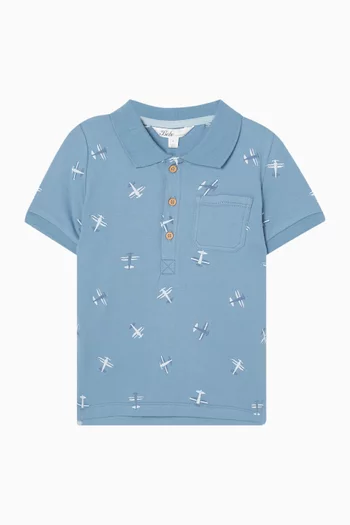 Harlan Airplane Polo Shirt