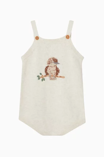 Australiana Kookaburra Bodysuit in Organic Cotton-knit