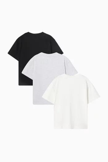 Tri-pack T-shirt Set in Cotton