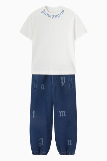 Neck Logo T-shirt in Cotton