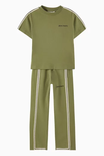 Logo Striped T-shirt in Cotton