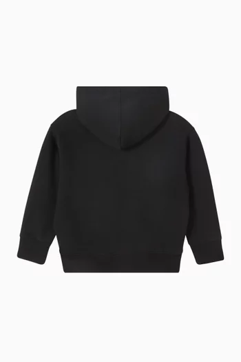 Blurred Logo Hoodie in Cotton