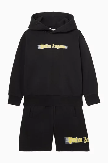 Blurred Logo Sweatshorts in Cotton