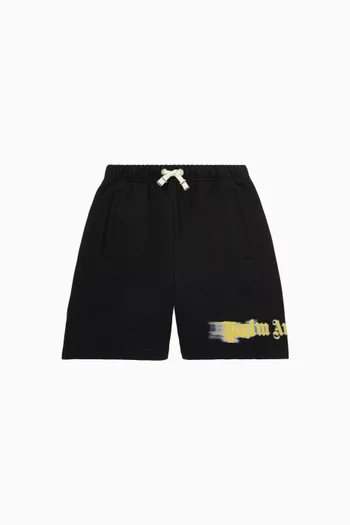 Blurred Logo Sweatshorts in Cotton