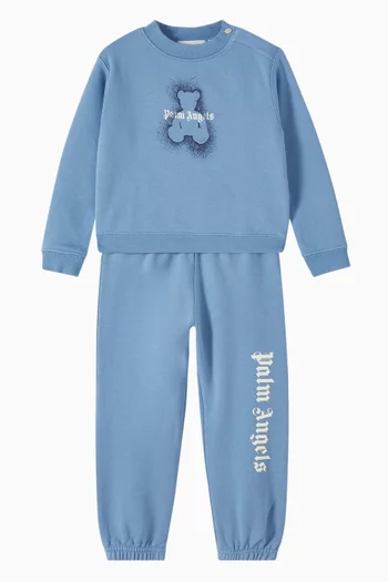 Spray Bear Graphic Sweatshirt in Cotton