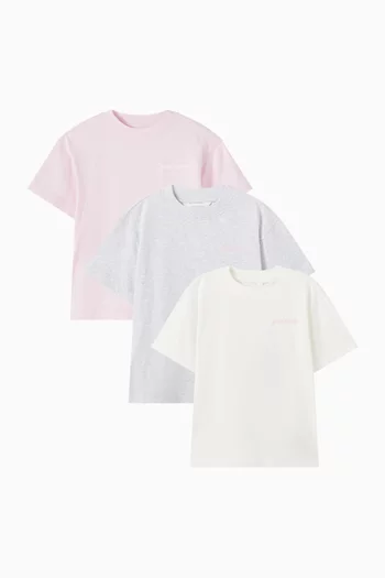 Tri-pack T-shirt Set in Cotton