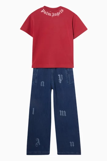 Neck Logo T-shirt in Cotton