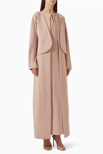 Iris Gown & Jacket Set in Crepe