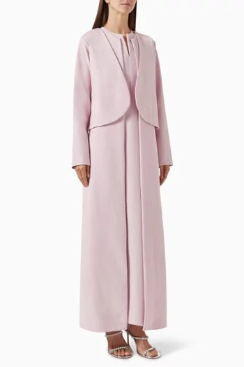Iris Gown & Jacket Set in Crepe