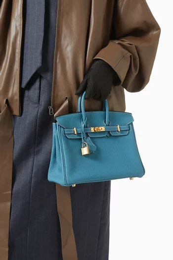 Unused Birkin 25 Top-handle Bag in Togo Leather