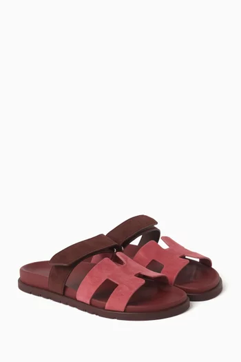 Chypre Sandals in Suede Leather, EU 40