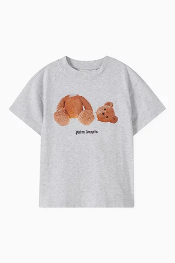 Bear Graphic T-Shirt in Cotton