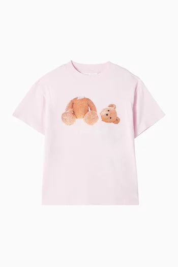 Bear Graphic T-Shirt in Cotton