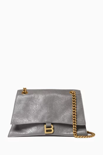 Medium Crush Chain Bag in Calfskin