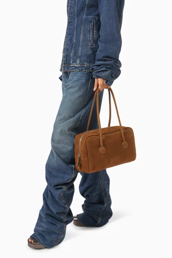 Boston Shoulder Bag in Suede