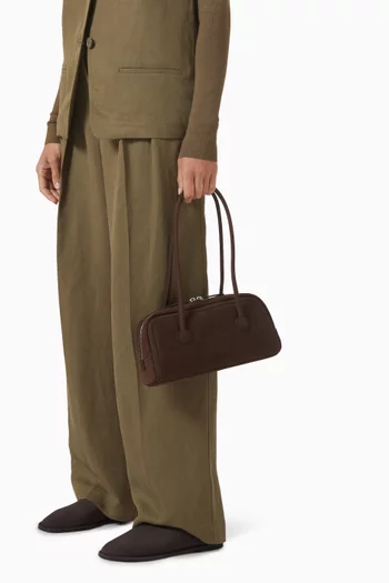 Soft Baguette Shoulder Bag in Suede