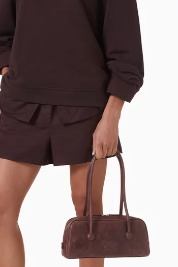 Soft Baguette Shoulder Bag in Leather