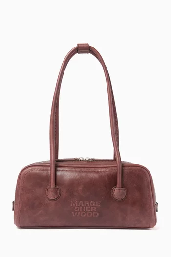 Soft Baguette Shoulder Bag in Leather