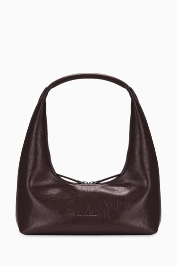 Hobo Shoulder Bag in Leather
