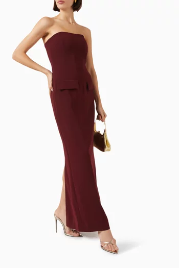 Roza Maxi Dress in Crepe