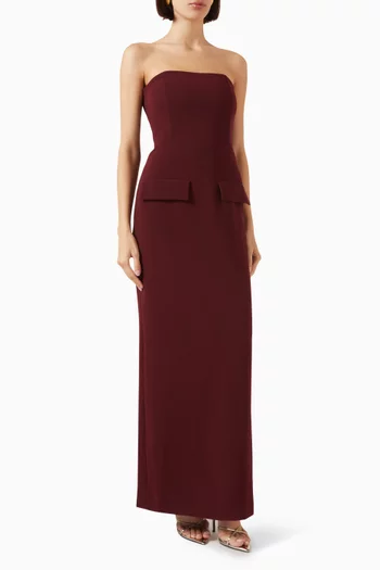 Roza Maxi Dress in Crepe