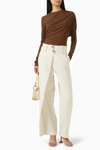 Aya High-waist Pants in Crepe