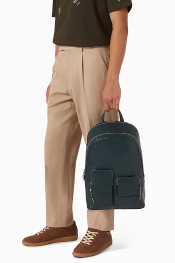 Logo Backpack in Leather