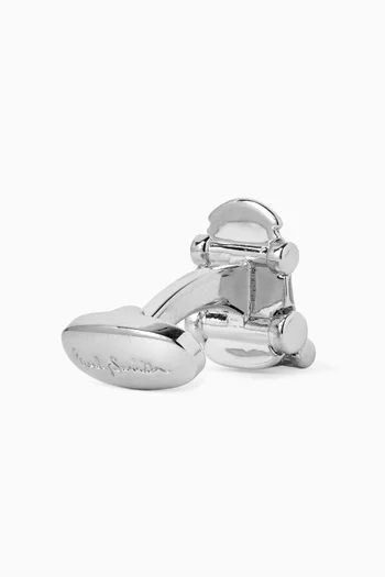 Racing Car Cufflinks in Metal