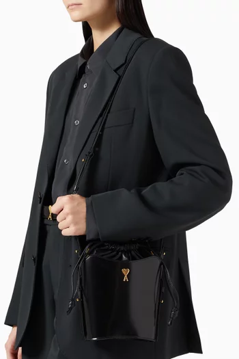 Mini Paris Paris Bucket Bag in Leather