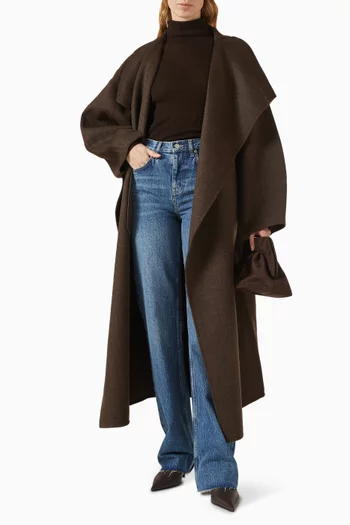 Utica Thin Turtleneck Sweater in Wool Blend