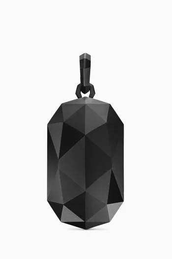 Faceted Amulet Pendant in Titanium