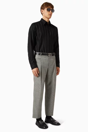 Striped Shirt in Wool-blend