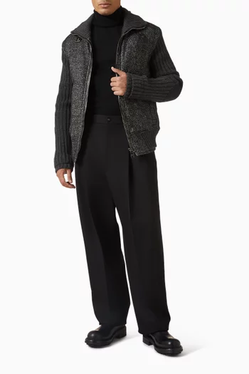 Houndstooth Jacket in Knit