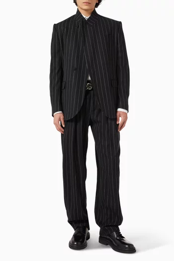 Pinstriped Pants in Wool
