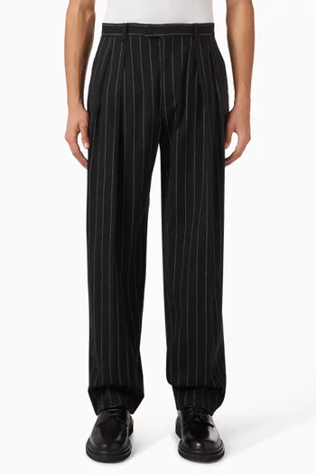 Pinstriped Pants in Wool