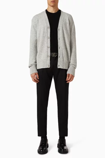 Buttoned Cardigan in Knit