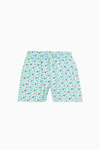 Rainbow Turtle Swim Shorts