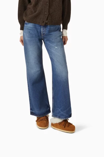 EVX Mules in Suede & Shearling