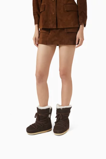 EVX Boots in Suede & Shearling