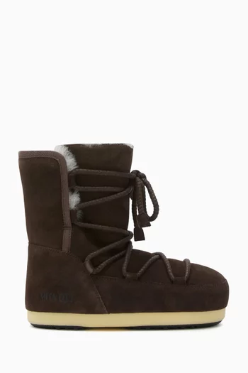 EVX Boots in Suede & Shearling