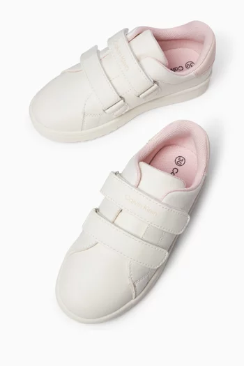 Velcro Sneakers in Faux Leather