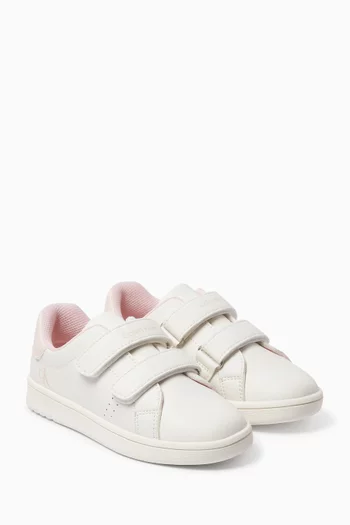 Velcro Sneakers in Faux Leather