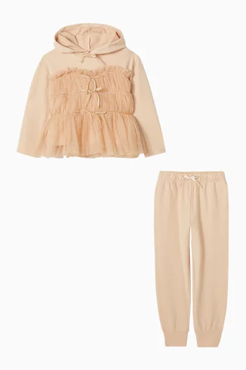 Ena Pleated Hoodie & Sweatpants